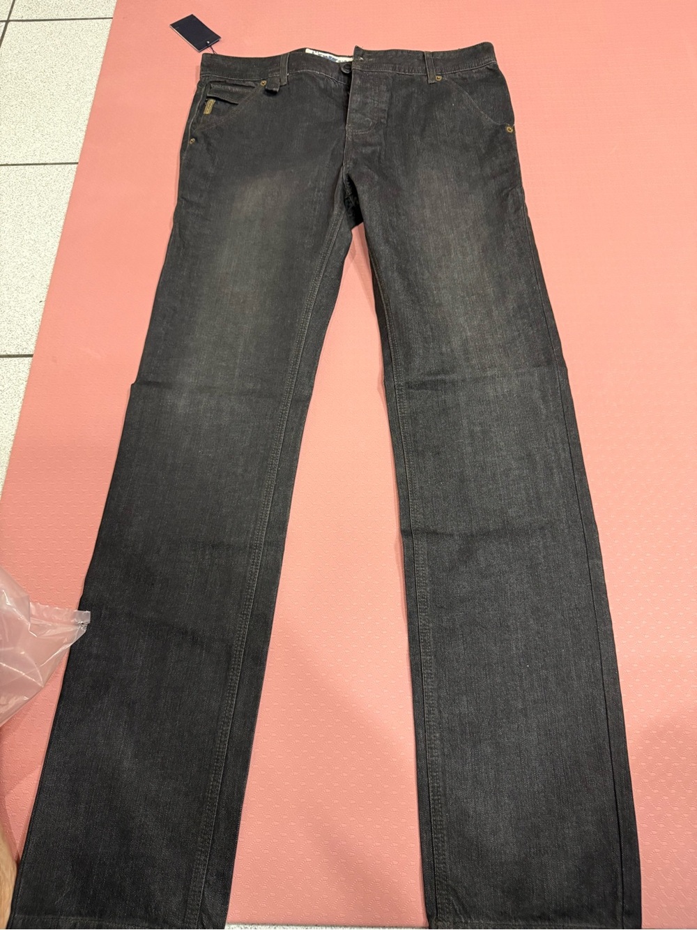 Armani Jeans Straight-Leg Jeans in Dark Charcoal